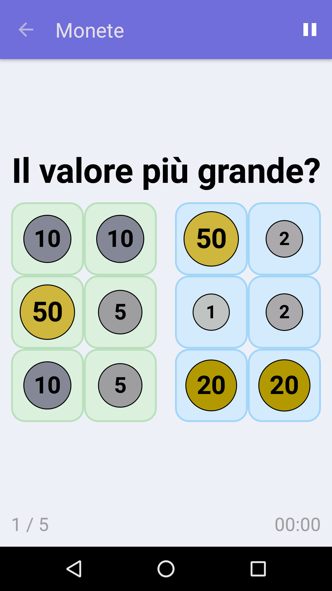 Monete : Gioco di matematica gratuito per iPhone e Android