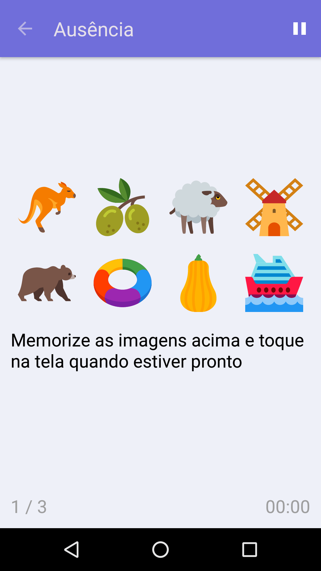 Ausência : Jogo gratuito para testar a sua memória, para iPhone e Android